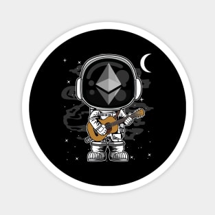 Astronaut Guitar Ethereum ETH Coin To The Moon Crypto Token Cryptocurrency Blockchain Wallet Birthday Gift For Men Women Kids Magnet